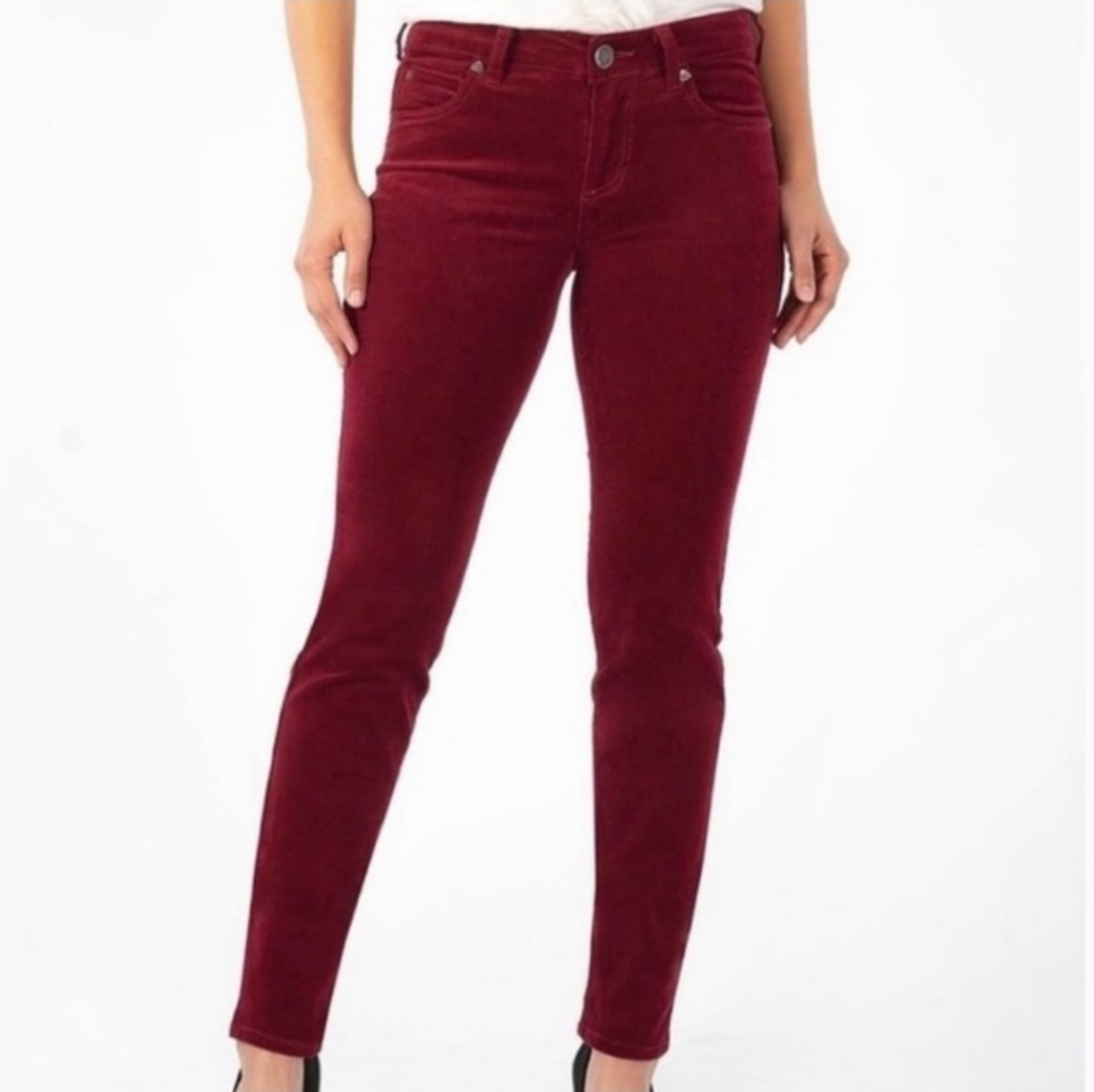 Women's Burgundy Jeans